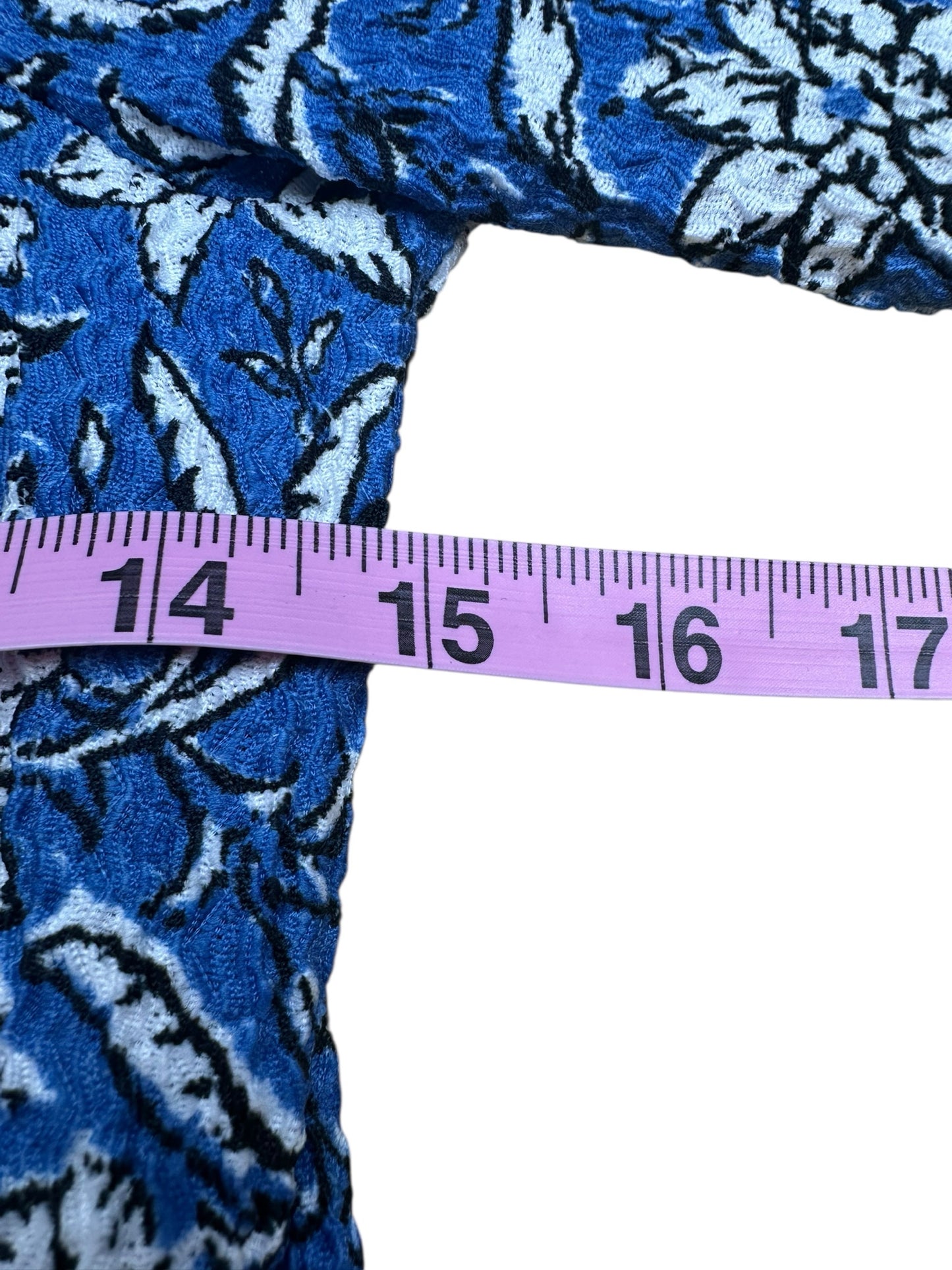 NWT LOFT Blue And White Floral Blouse Size S