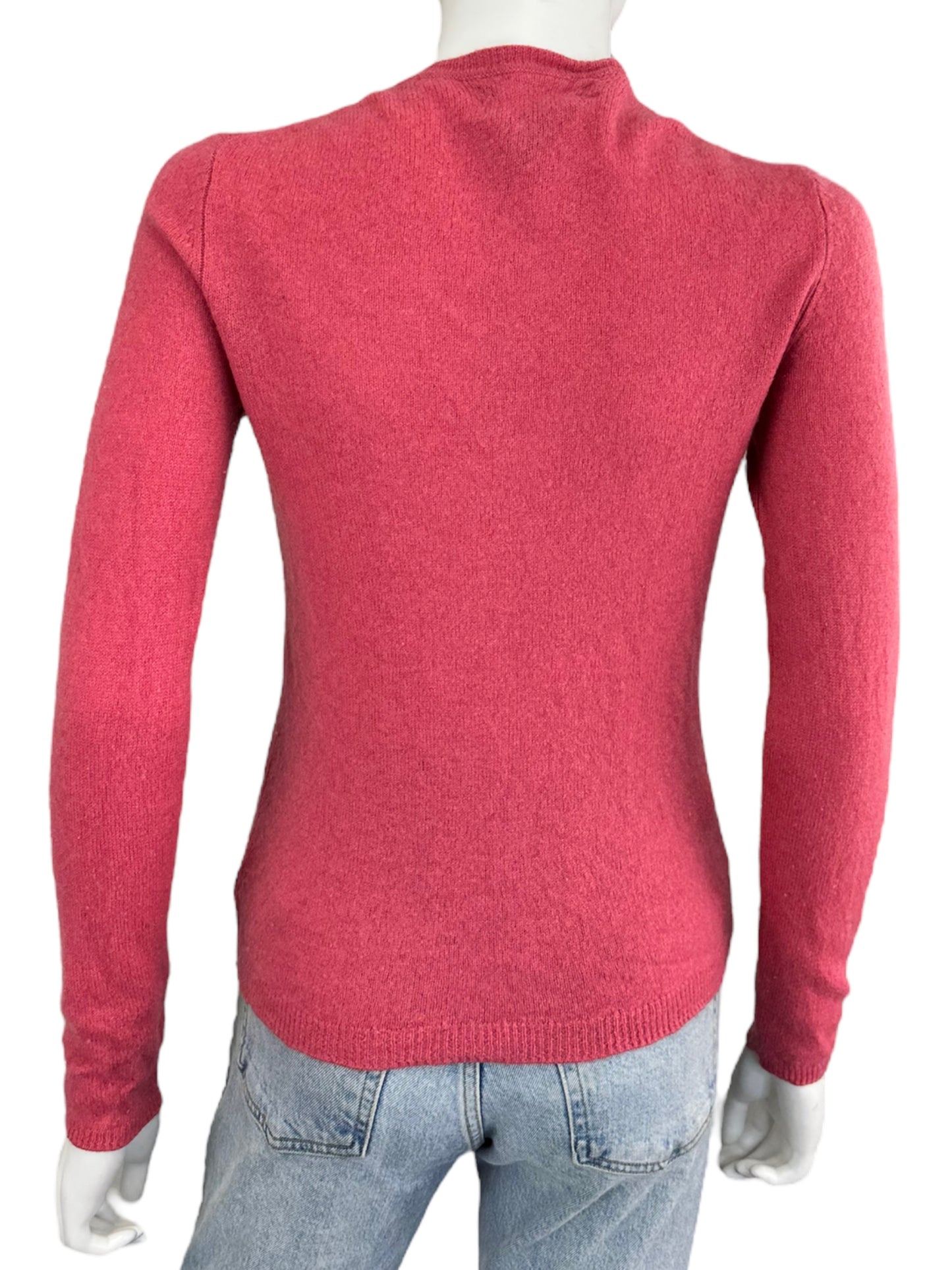 TAHARI 100% Cashmere Pink Sweater Size M