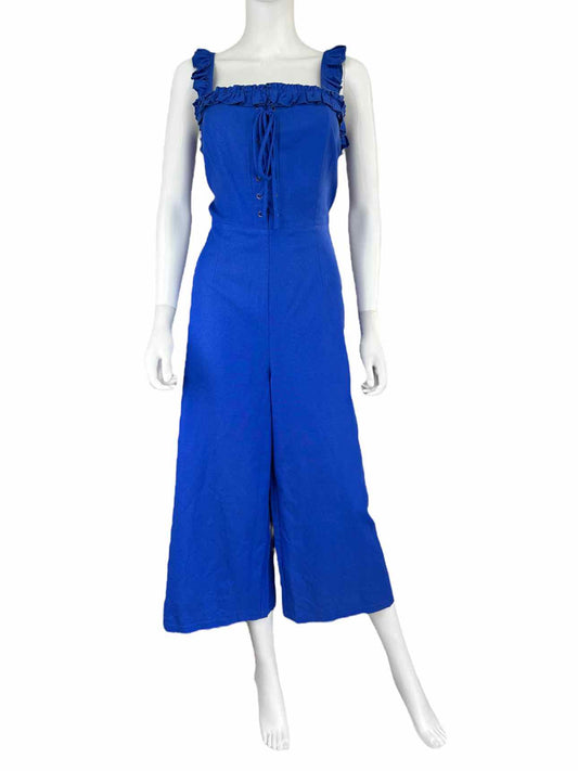 SUGAR LIPS Blue Corset Jumpsuit Size L