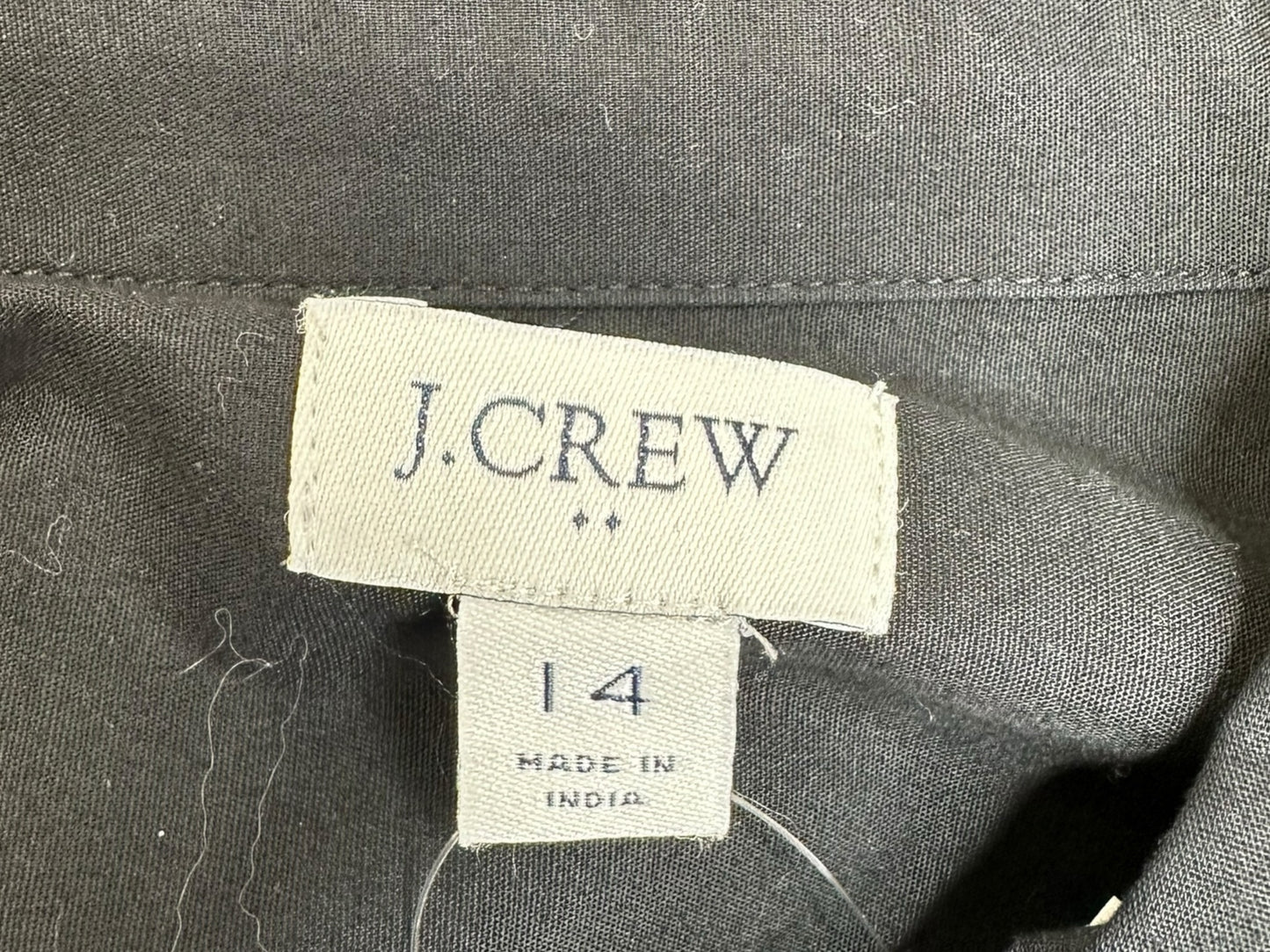 J. Crew Black Shirt Maxi Dress Size 14