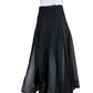 CYNTHIA ROWLEY COLLECTION NWT Black Organze Pleated Buckles Skirt Size 4