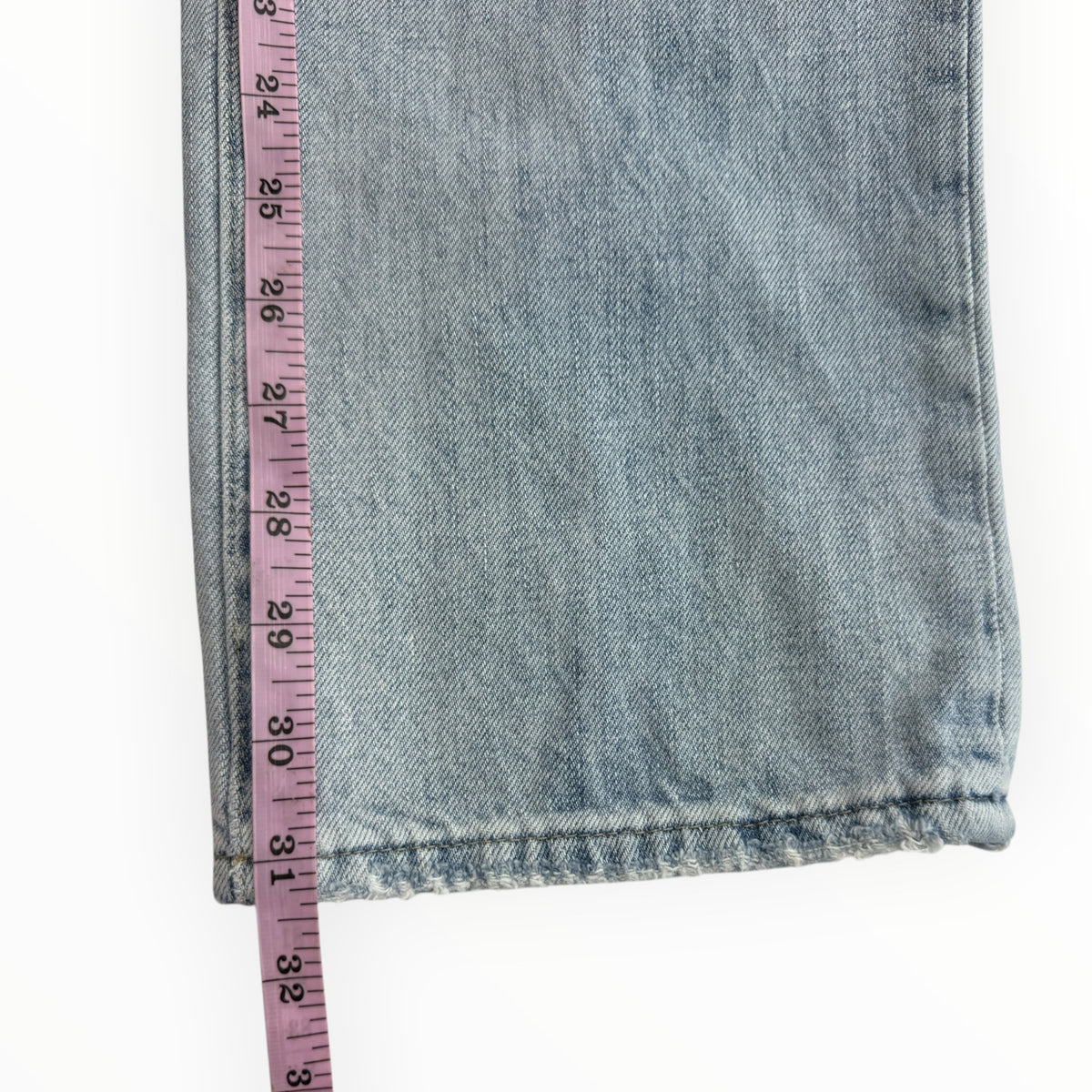PISTOLA Blue Distressed Cassie Super High Rise Straight Leg Jeansa Size 26