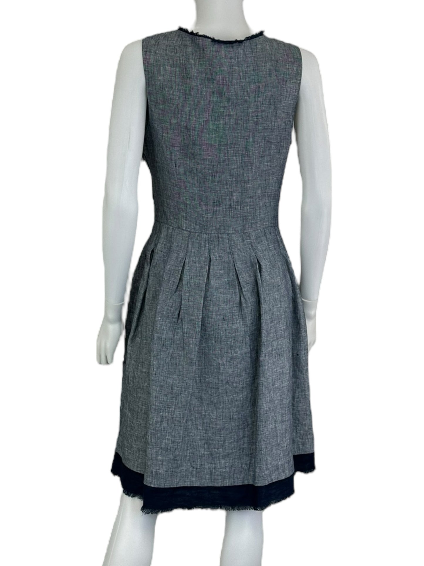 CYNTHIA ROWLEY Navy & White Workwear Dress Size 8