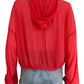 Lanston Hot Pink Mesh Jacket Size M