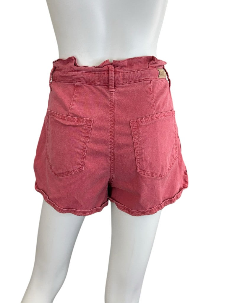 PAIGE Red High Waisted Shorts Size 26