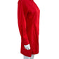Theory Red T-Shirt Button-Down Mini Dress Size 6