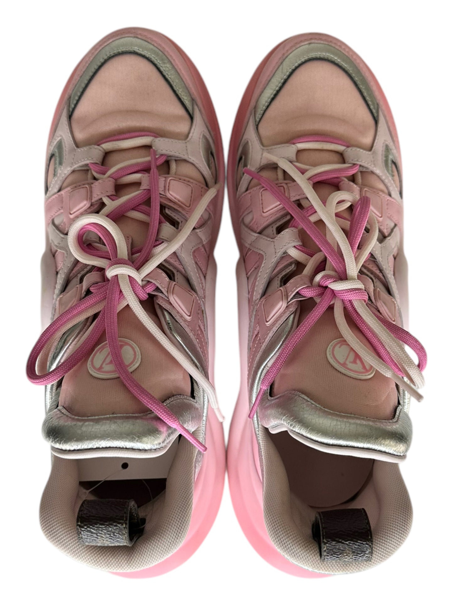 LOUIS VUITTON Pink Ombre ARCHLIGHT Sneaker Size 41