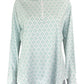 NWT Sport Haley Ice Blue Printed Quarter Zip Size L