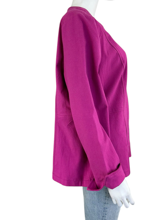 chicos Magenta Jacket Size XL