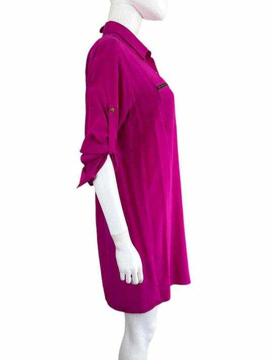 AMANDA UPRICHARD 100% Silk Casual Dress Size M