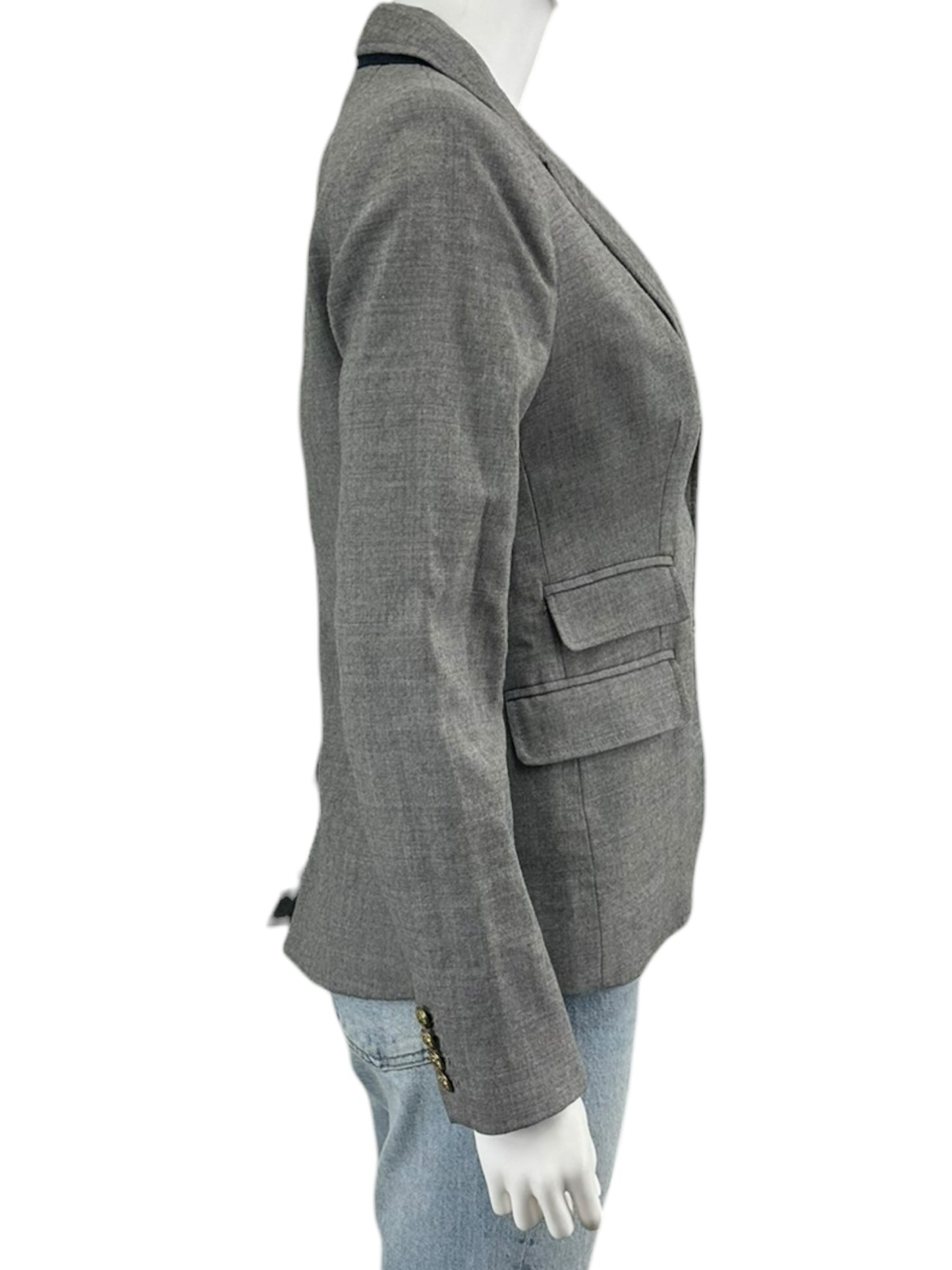 J. Crew Gray Wool Schoolboy Blazer Size 4