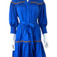 Alden Adair Cobalt Blue Charlotte Mini Dress Size XS
