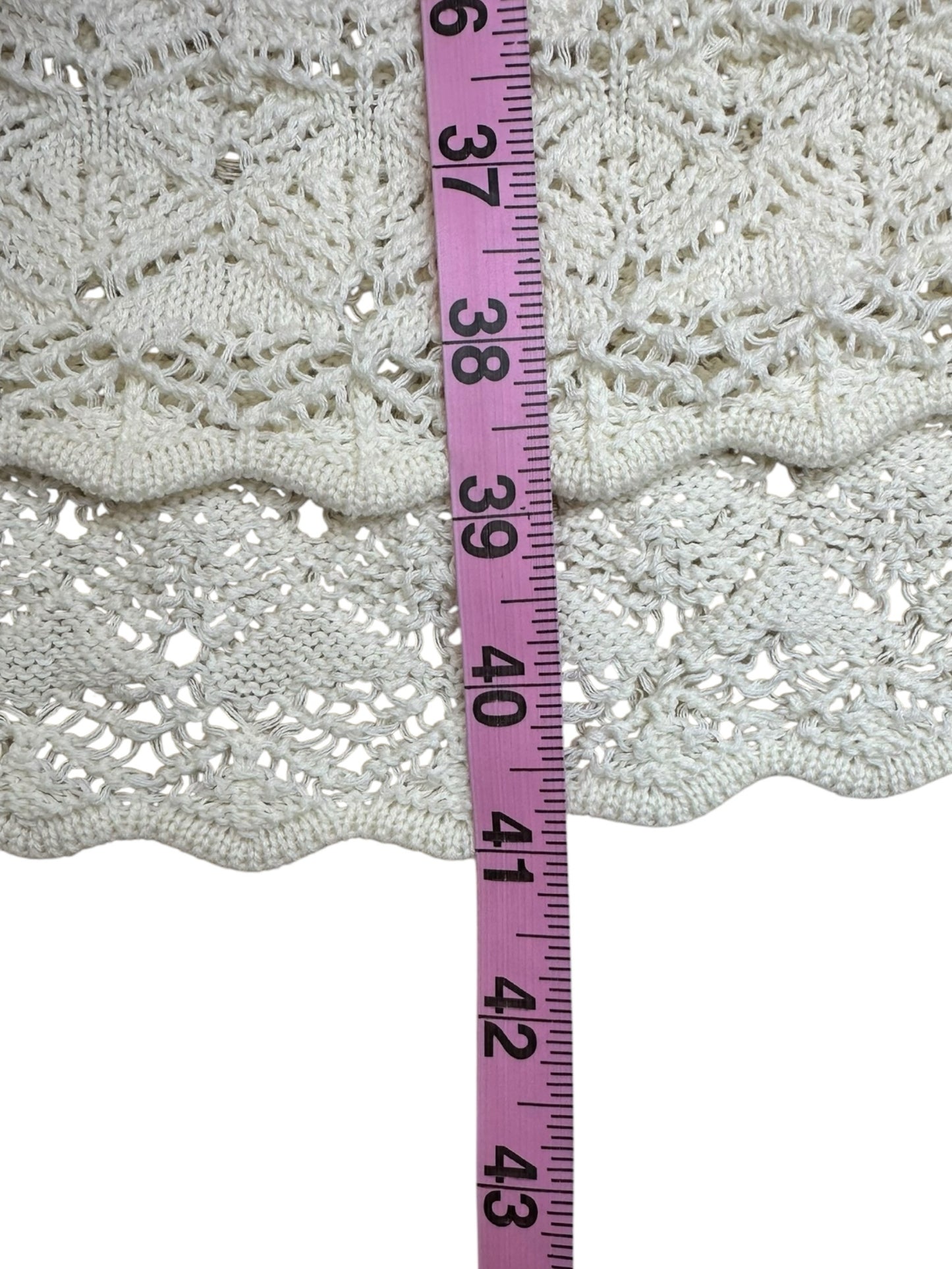Moon River Two Piece White Knit Set Size M