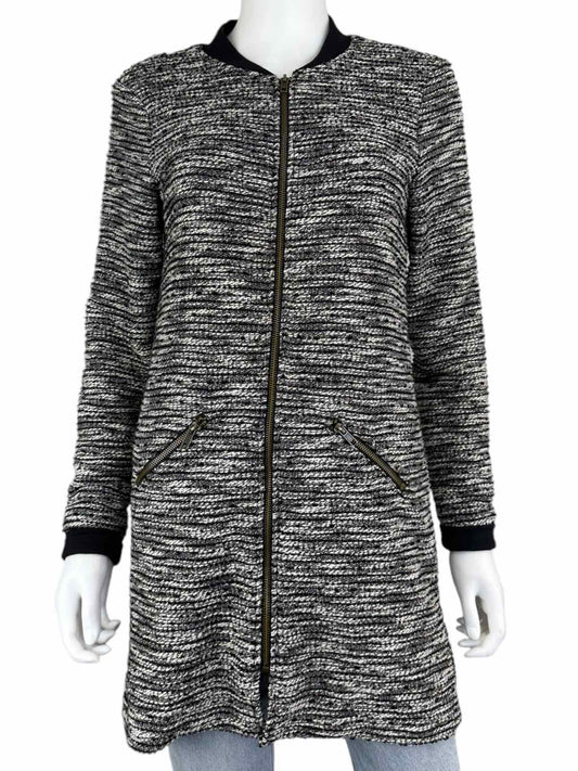 sanctuary Black And White Knit Jacket Size XS