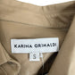 KARINA GRIMALDI Tan Leather Dress Size S