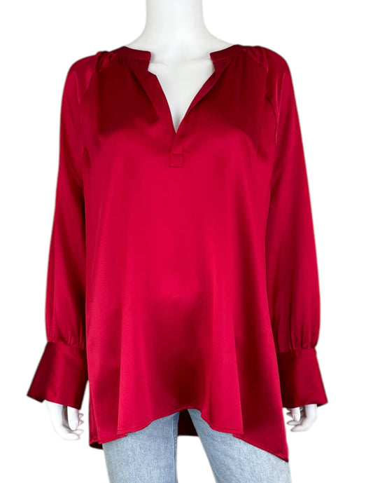 Cavanagh Baker Red Blouse Size XL