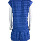 marie oliver Blue Fringe Mini Dress Size M