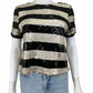 The Room NWT Striped Sequin Top Size M