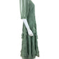 Mac Duggal Green Ruffle Tiered Midi Dress Size 8