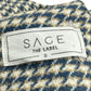 Sage The Label NWT Blue Houndstooth Journaling Romper Size S