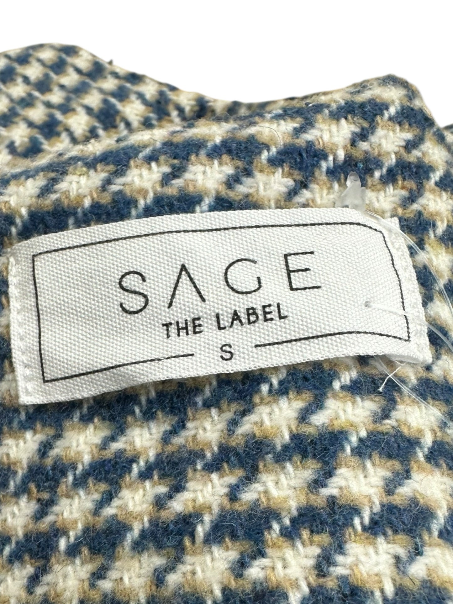 Sage The Label NWT Blue Houndstooth Journaling Romper Size S