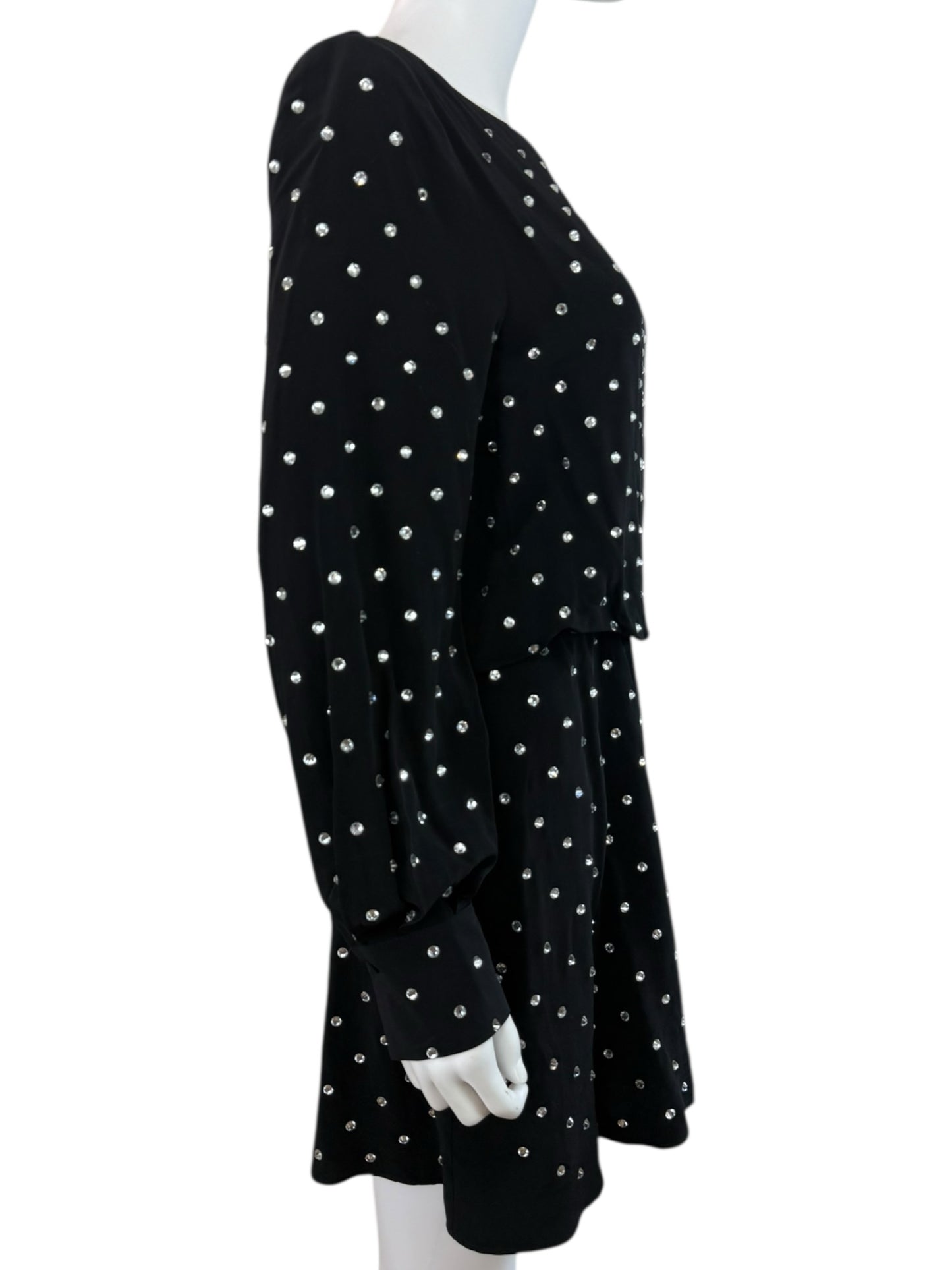 ZARA NWT Black Into the Night Cocktail Dress Size L