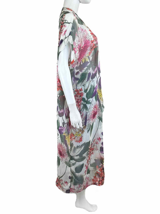 Bryn Walker Floral Silk Print Kimono Size M