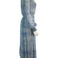 Iris Setlakwe Blue Paisley Maxi Dress Size 6