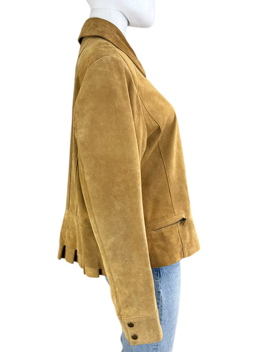 Coldwater Creek Tan Suede Jacket Size XXL