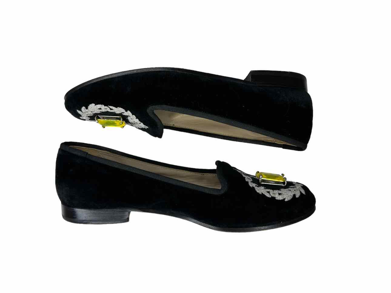 Stubbs & Wooton Tiffany Skimmer Velvet Loafer Size 7