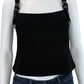GIANNI BINI Black Cropped Tank Size 6