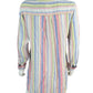 St. Tropez Pastel Stripe 100% Linen Dress Size L