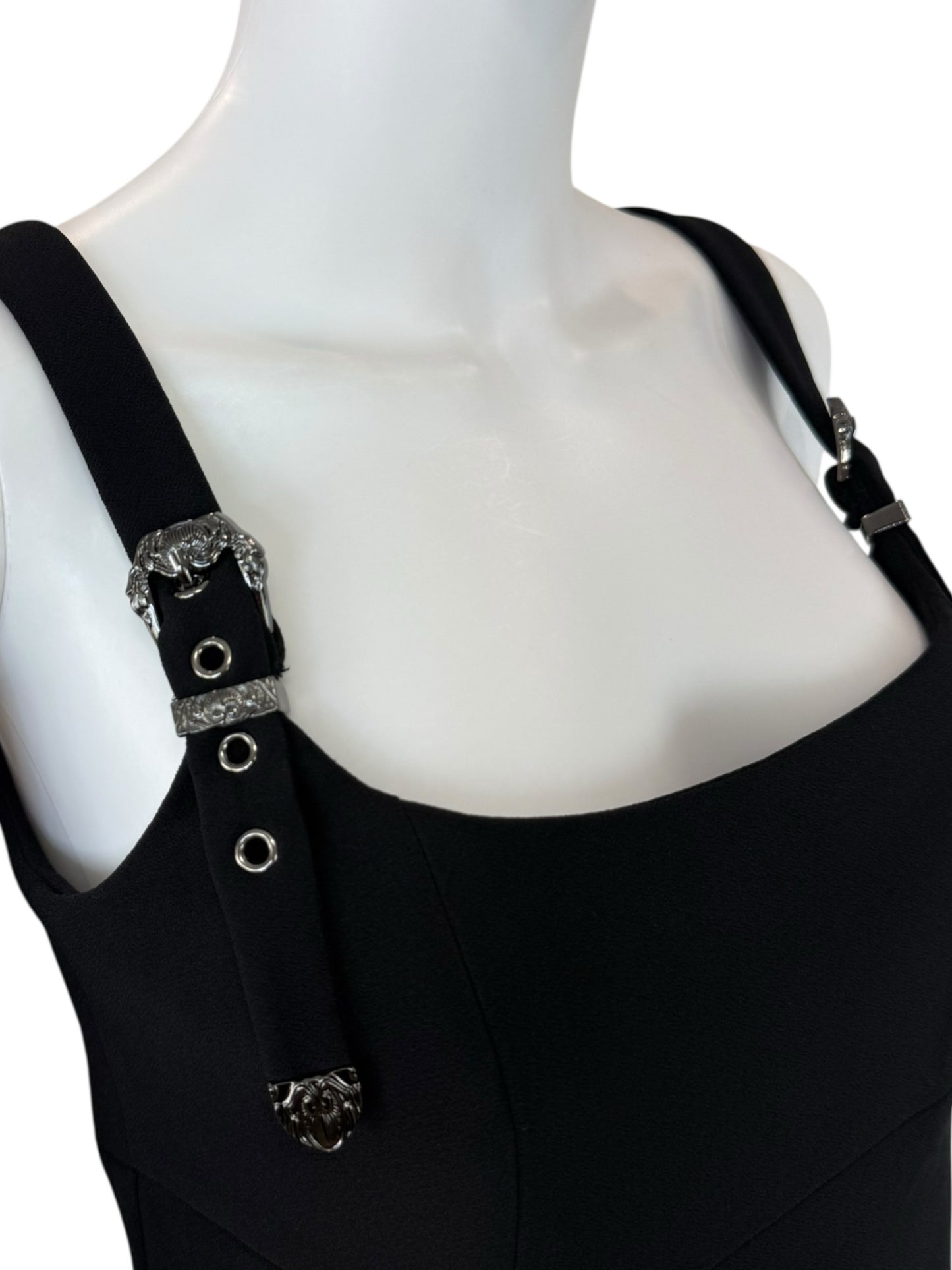 GIANNI BINI Black Cropped Tank Size 6