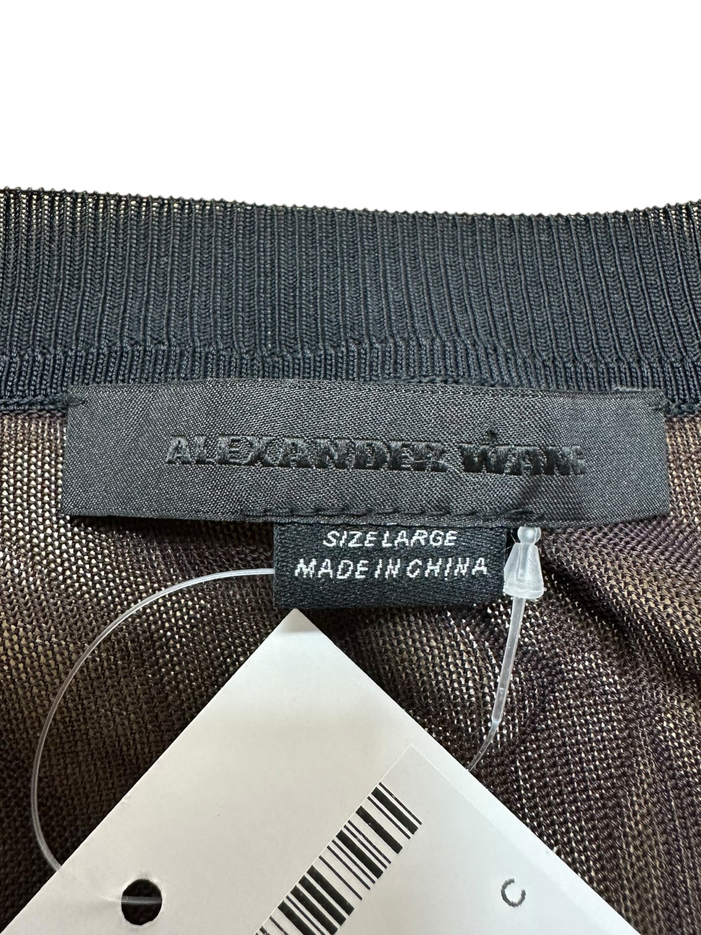 Alexander Wang Black Mesh Blouse Size L Blouse