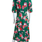 VINCE CAMUTO NWT Green Floral Pebble Crepe Mini Dress Size 6