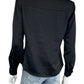 STEVE MADDEN NWT Black Satin ASA Button-down Size S