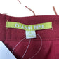 GIANNI BINI Dark Red Feather Mini Skirt Size S