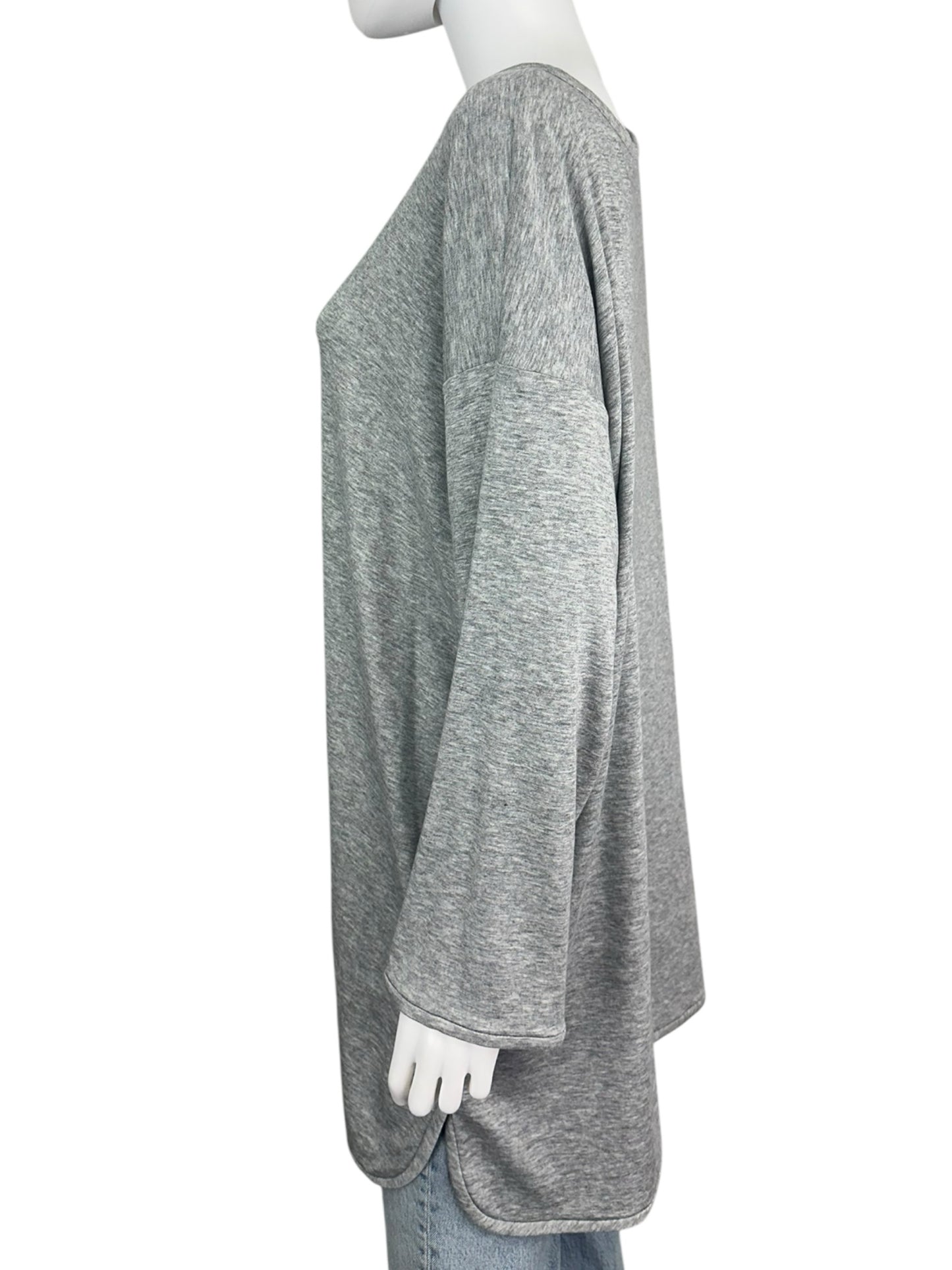 EILEEN FISHER Gray Knit Tunic Size XL