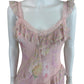 LOVE SHACK FANCY NWT Pink Floral Print Serima Dress Size XS