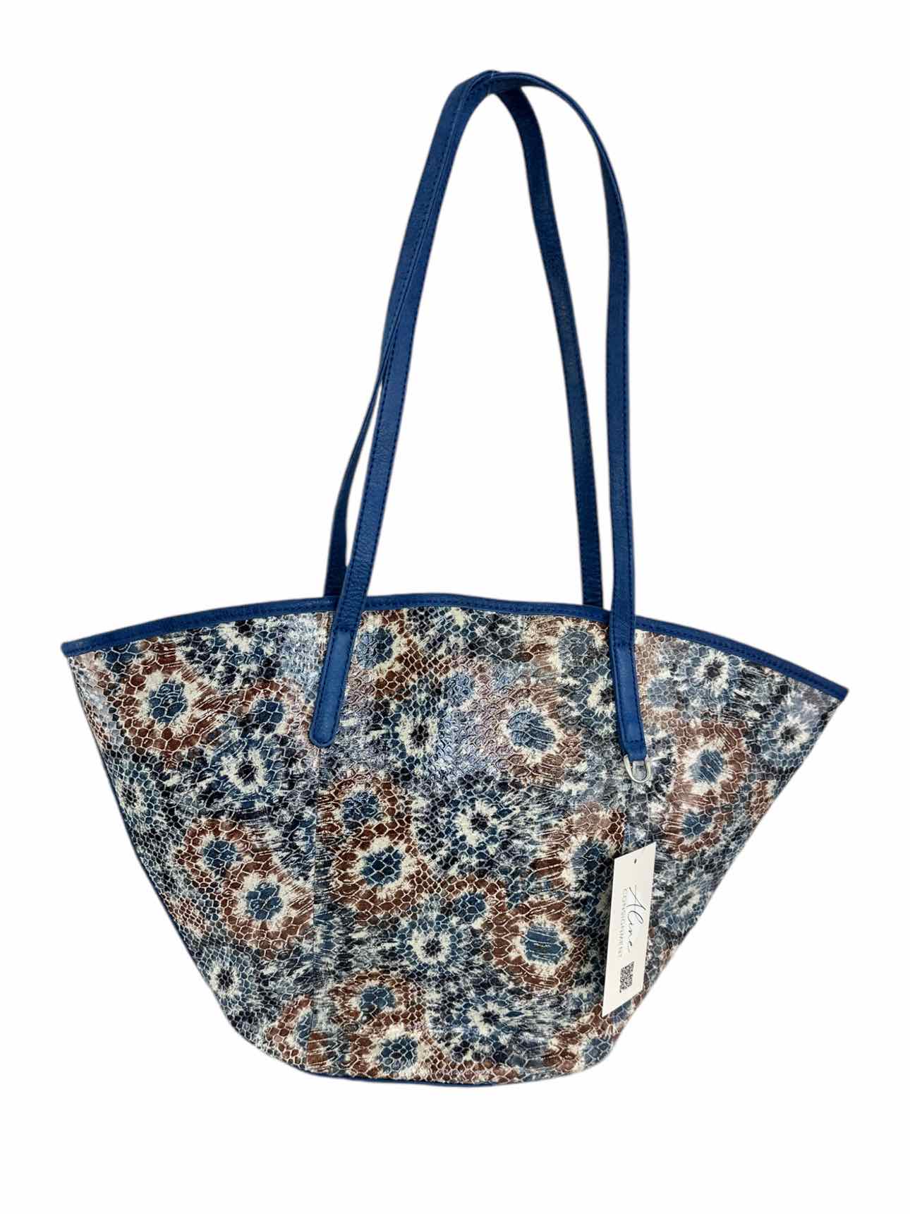 HOBO Blue Burst Ellison Leather Tote