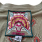 Johnny Was Green Embroidered Blouse Size L