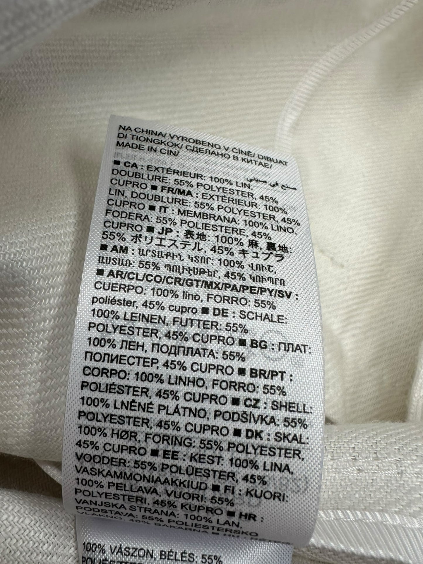 BANANA REPUBLIC NWT White Linen Blazer Size 38