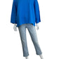 Flax Blue Knit Top Size L