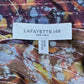 LAFAYETTE 148 NEW YORK Silk Blend Metallic Sheer Blouse Size L