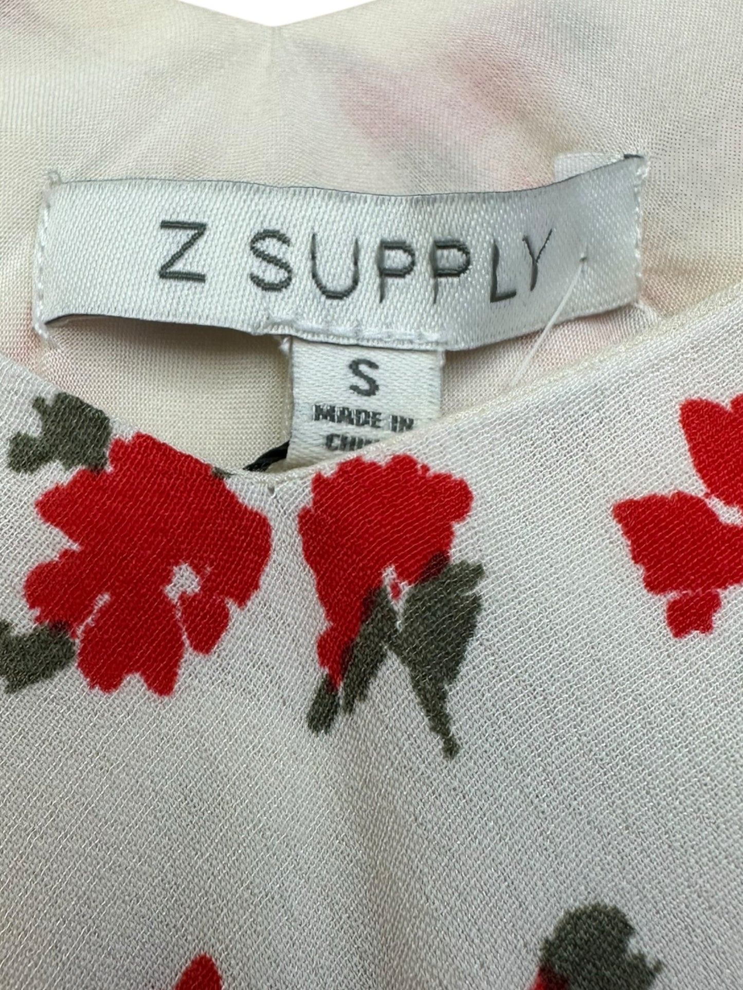 Z SUPPLY Red Floral Print Sundress Size S