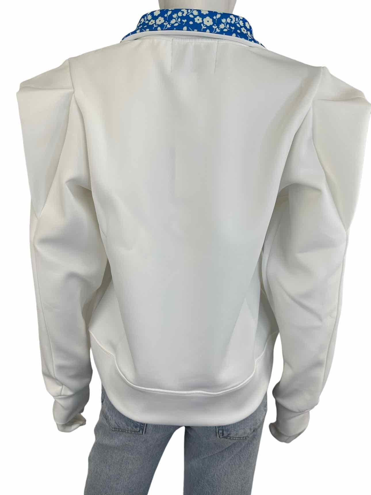 Addison Bay White Zip Up Pullover Size XS