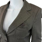 BCBGMAXAZRIA NWT  Brown Herringbone Cropped Jacket Size S