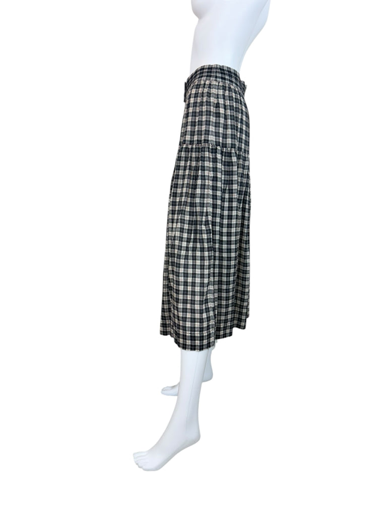 DOEN Black Gingham Check Skirt Set Size XS/S