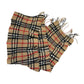 BURBERRY Tan Nova Check 100% Cashmere Scarf