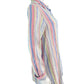 St. Tropez Pastel Stripe 100% Linen Dress Size L